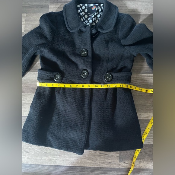 XX1 Forever 21 Black Pea Coat Size Small - Picture 9 of 16